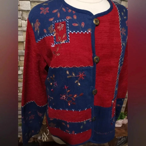 Napa Valley Embroidered Jacket Vintage Rare Large - Picture 3 of 7